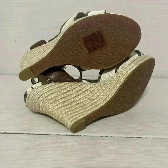 Michael Kors Kami Ankle Strap Wedges Size 6.5 Like New - Picture 12 of 12